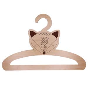 چوب لباسی نوزاد مدل روباه کد C02 مجموعه 6 عددی