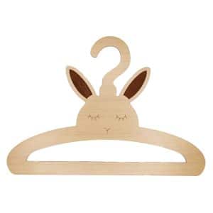 چوب لباسی نوزادی مدل خرگوش کد C02 مجموعه 6 عددی