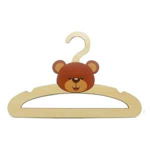 چوب لباسی نوزاد مدل خرس تدی کد teddy بسته 5 عددی